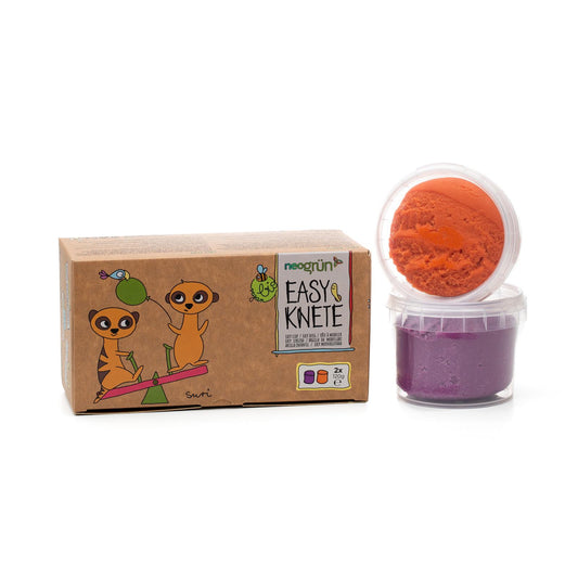 Easy-Knete 2er Set “Suri” orange/violett